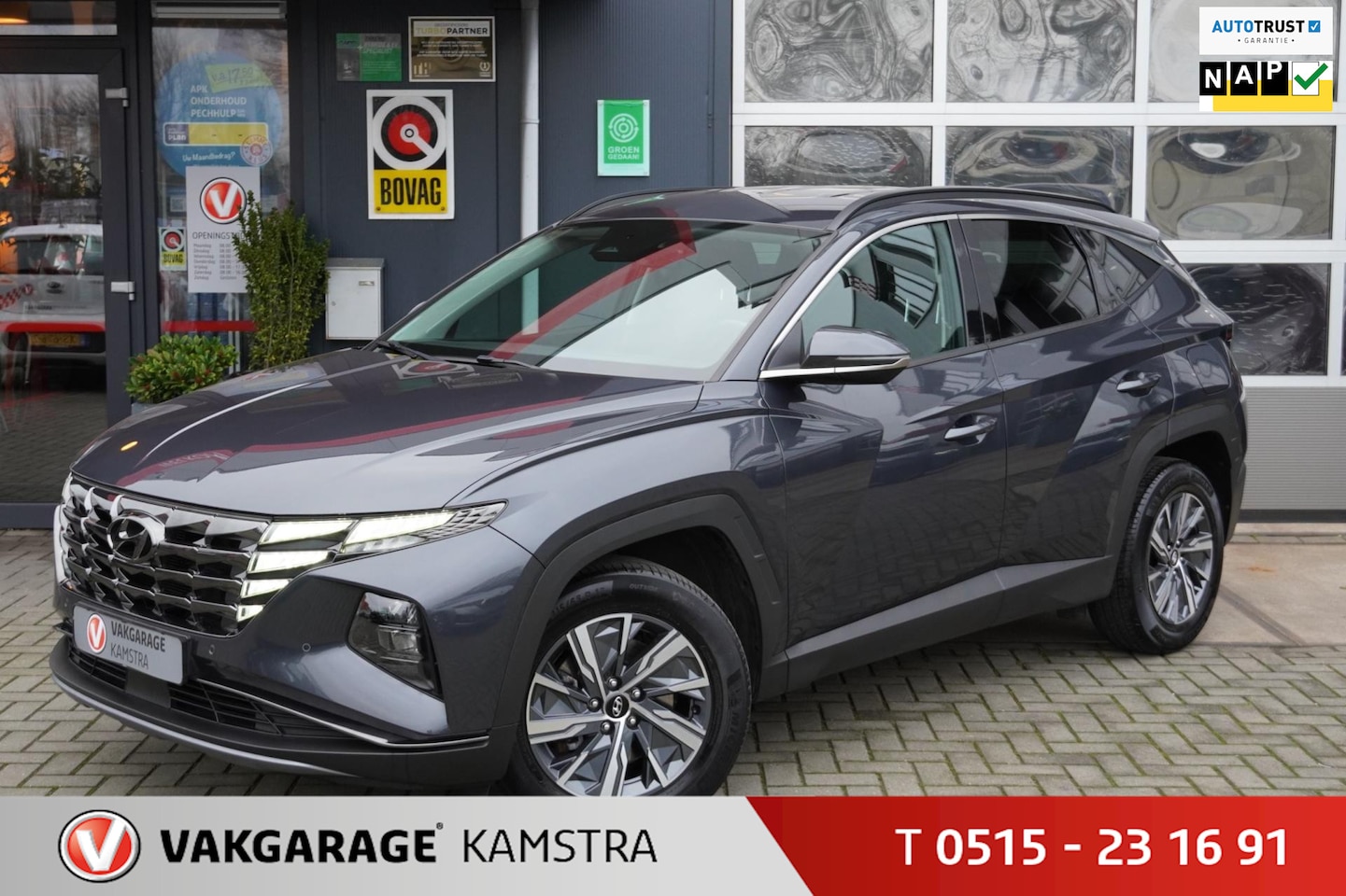 Hyundai Tucson - 1.6 T-GDI HEV NAP/Winterpakk/Navi/Cam/AA+ACP - AutoWereld.nl