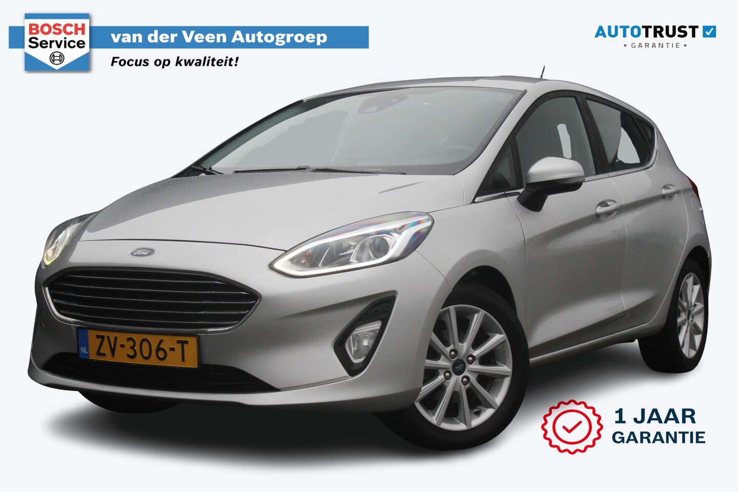 Ford Fiesta - 1.0 EcoBoost Titanium | Incl. 12 maanden garantie | Cruise control | Climate control | Blu - AutoWereld.nl