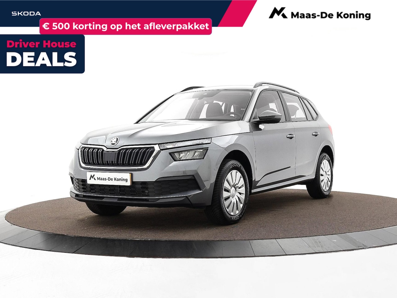 Skoda Kamiq - 1.0 TSI 110pk Active · Apple/Android Car Play · Airco · DAB · Radio · LED Koplampen · 16'' - AutoWereld.nl