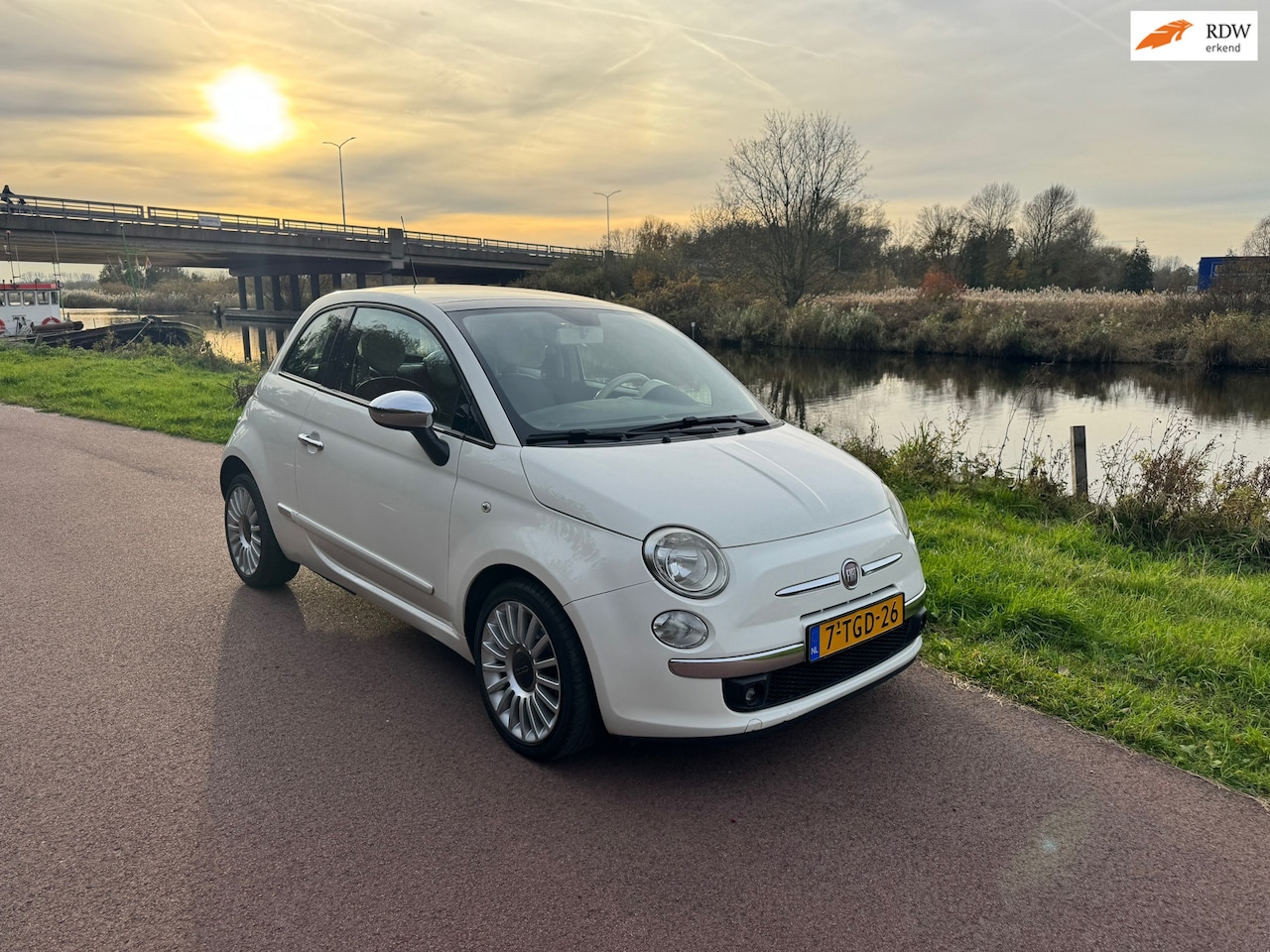 Fiat 500 - 0.9 TwinAir Lounge|Pano|Luxe|Leder| - AutoWereld.nl