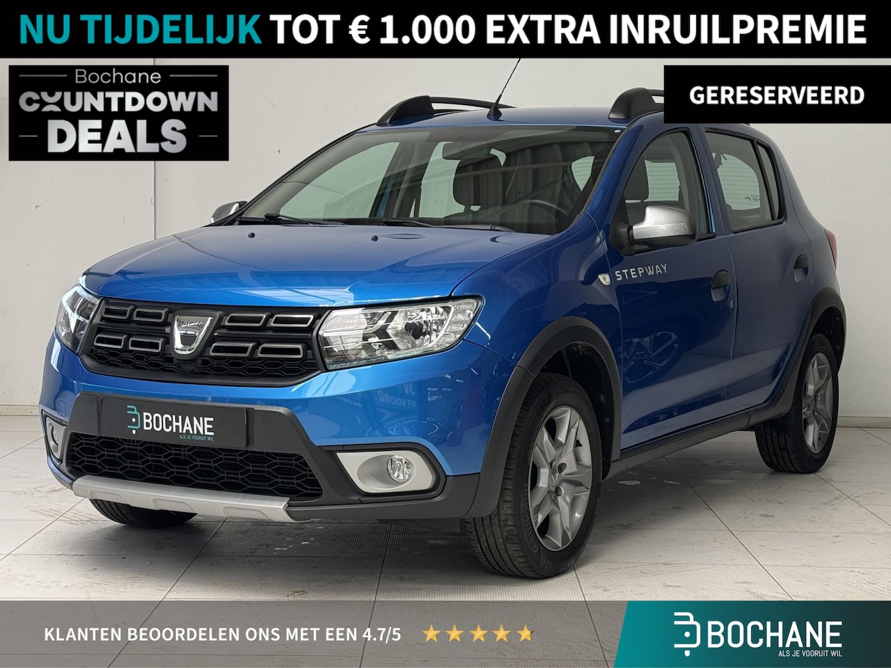Dacia Sandero Stepway - 0.9 TCe Laureate | Navigatie | Parkeersensoren | Trekhaak | - AutoWereld.nl