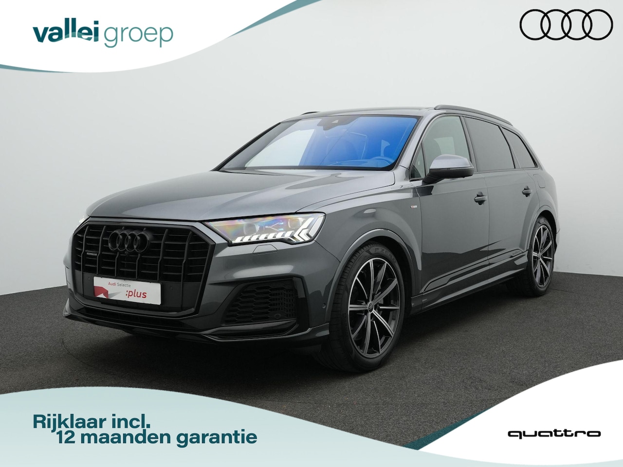 Audi Q7 - 55 TFSI e 381 pk tiptronic quattro S-Line | Trekhaak | Nachtzicht | Laser LED | Geheugenst - AutoWereld.nl