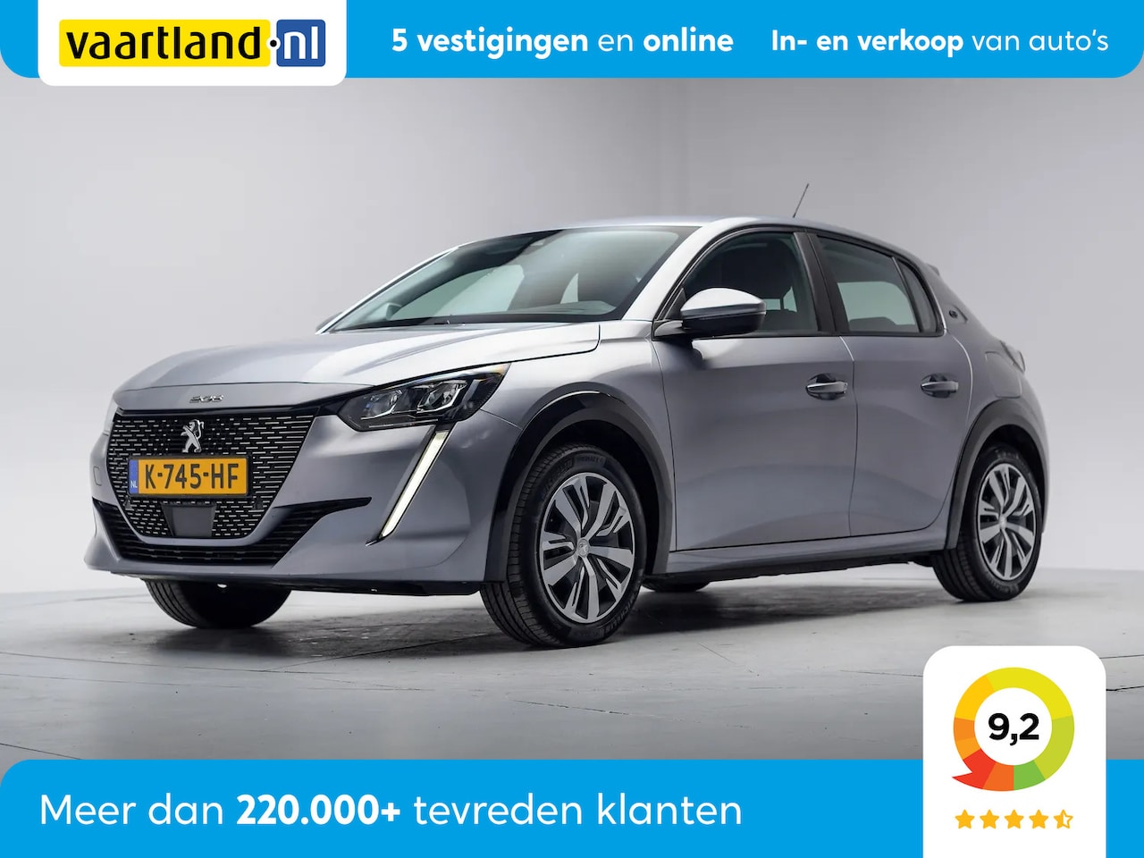Peugeot e-208 - EV Active 50kWh 3 fase [ Navi Apple/Android Climate ] - AutoWereld.nl