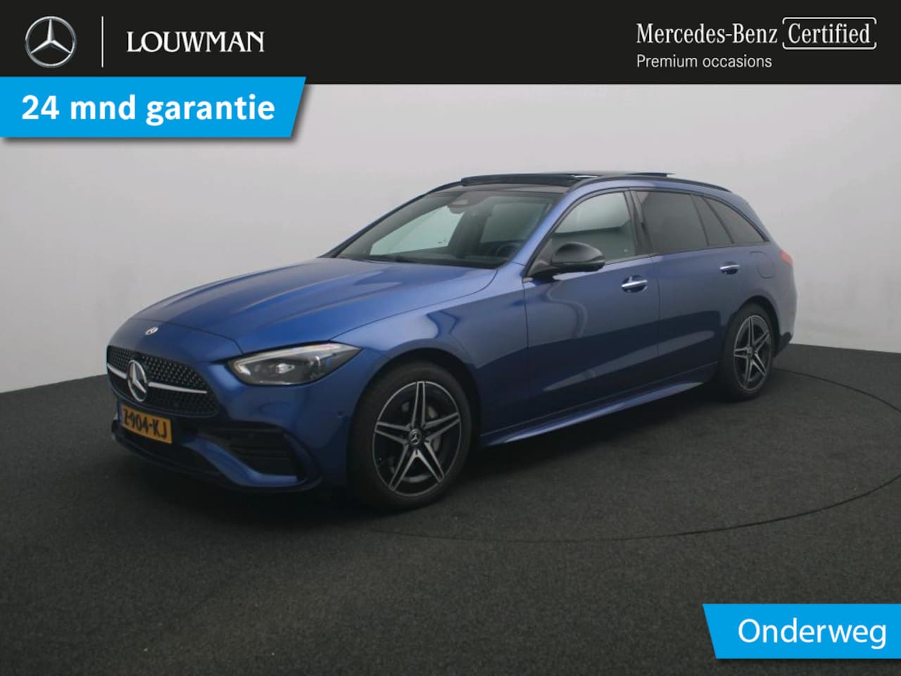 Mercedes-Benz C-klasse Estate - 300 e AMG Plug-In Hybride AMG Line | Panorama Schuif-Kanteldak | Burmester® | Inclusief 24 - AutoWereld.nl