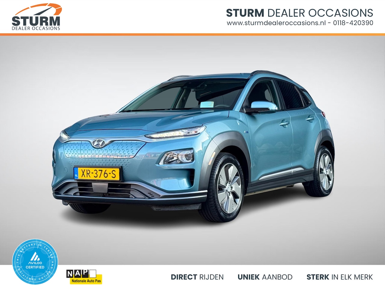 Hyundai Kona Electric - EV Fashion 64 kWh SoH 97% incl. Trekhaak! - AutoWereld.nl