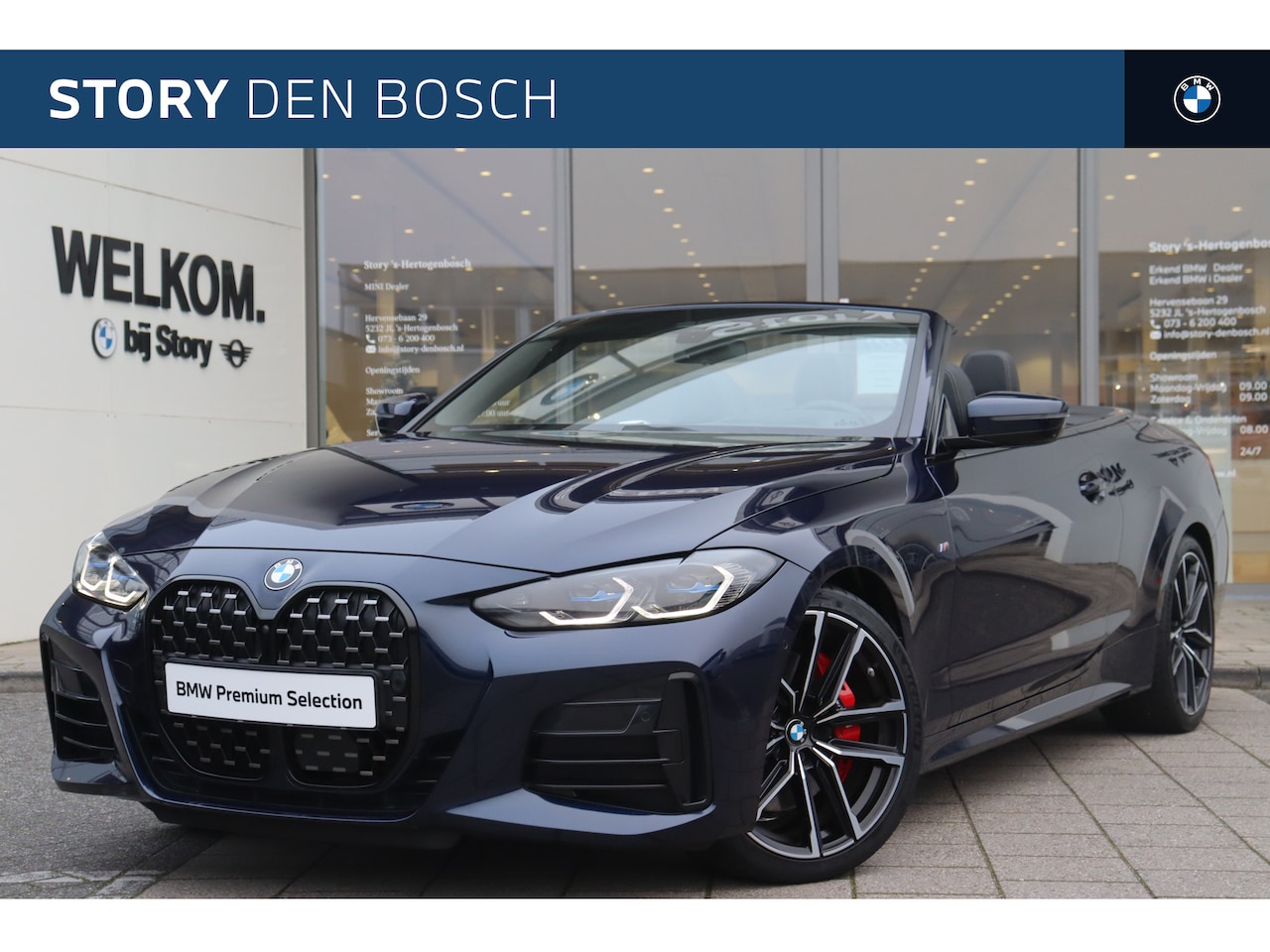 BMW 4-serie Cabrio - M440i High Executive Automaat / Air Collar / Laserlight / M Sportonderstel / Stuurverwarmi - AutoWereld.nl