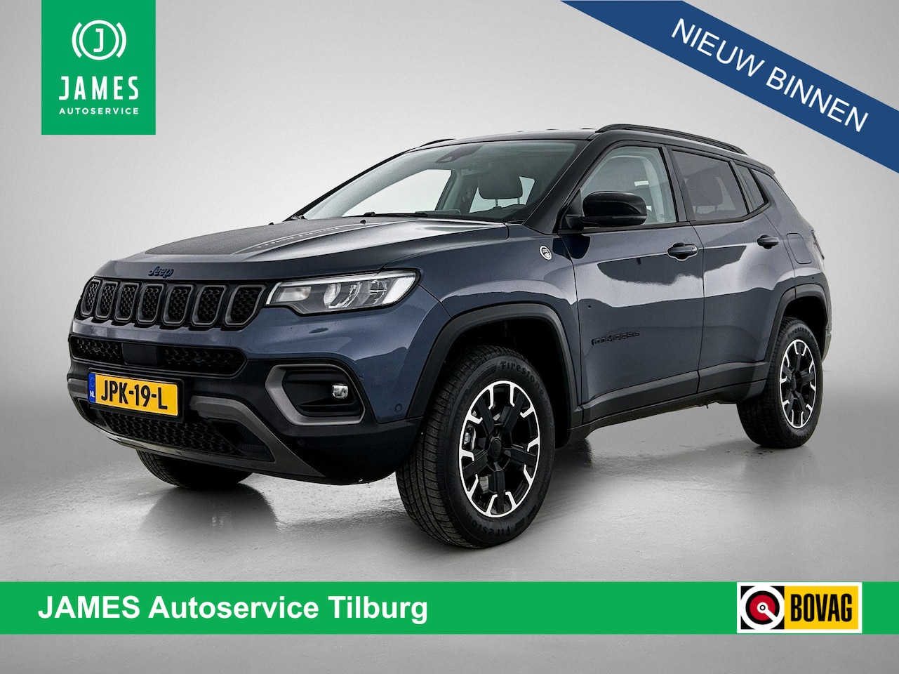 Jeep Compass - 4xe 240 Plug-in Hybrid Trailhawk AD-CRUISE | 1/2 LEER | NAVI - AutoWereld.nl
