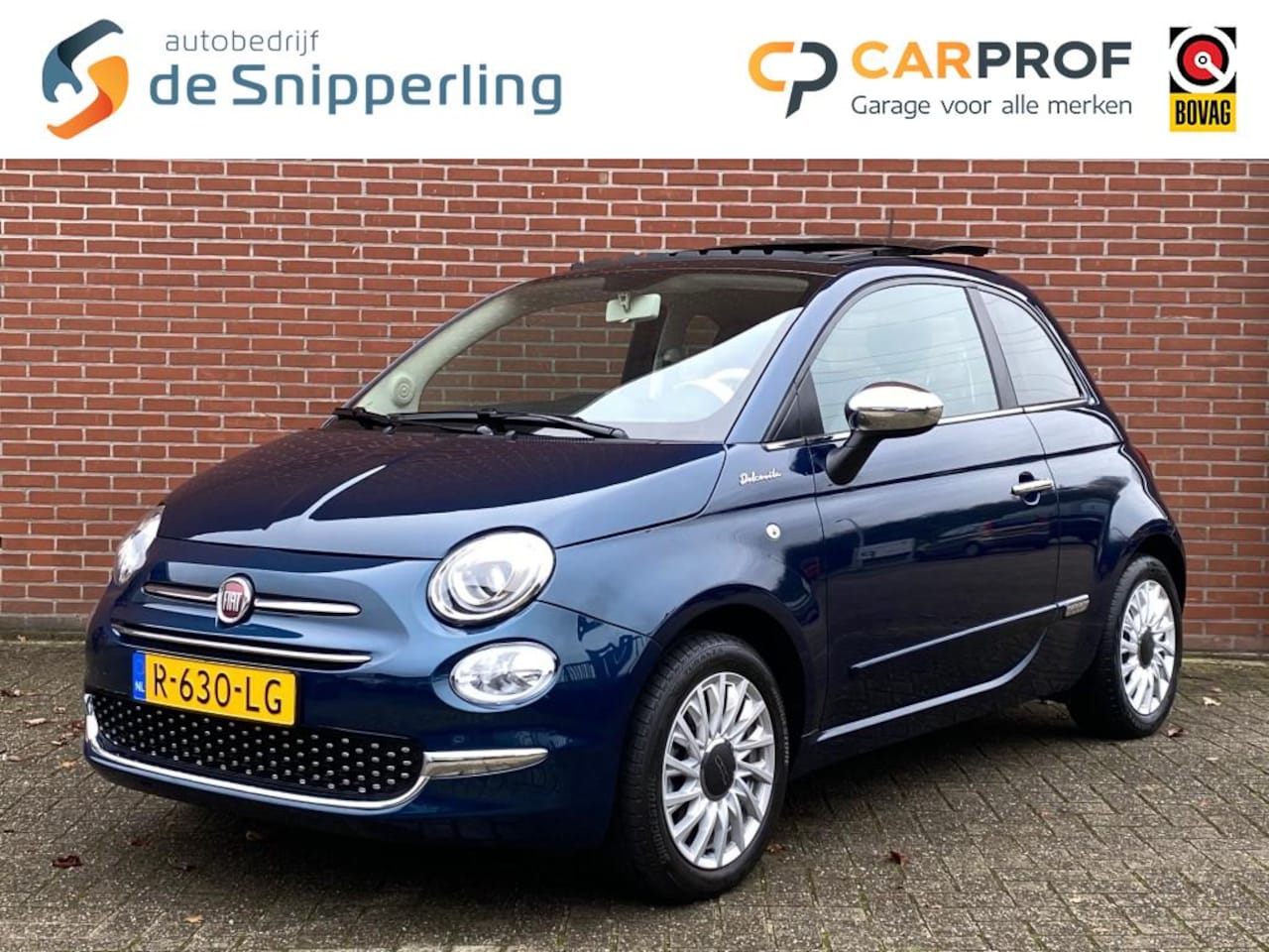 Fiat 500 - 1.0 HYBRID DOLCEVITA SCHUIF/KANTELDAK CARPLAY CRUISE DAB LMV - AutoWereld.nl