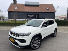 Jeep Compass - 4xe 190PK Plug-in Hybrid Electric LIMITED-ED PANORAMADAK NAVI-CAMERA LEER TREKHAAK