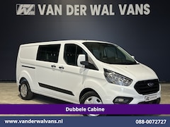 Ford Transit Custom - 2.0 TDCI 131pk L2H1 Dubbele Cabine Euro6 Airco | 6-Zits | Navigatie | LED | Apple Carplay