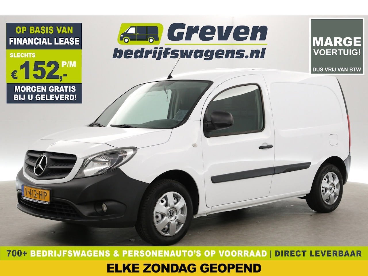 Mercedes-Benz Citan - 108 CDI | MARGE | Airco | Cruise | Navigatie | Elektrpakket | Schuifdeur - AutoWereld.nl
