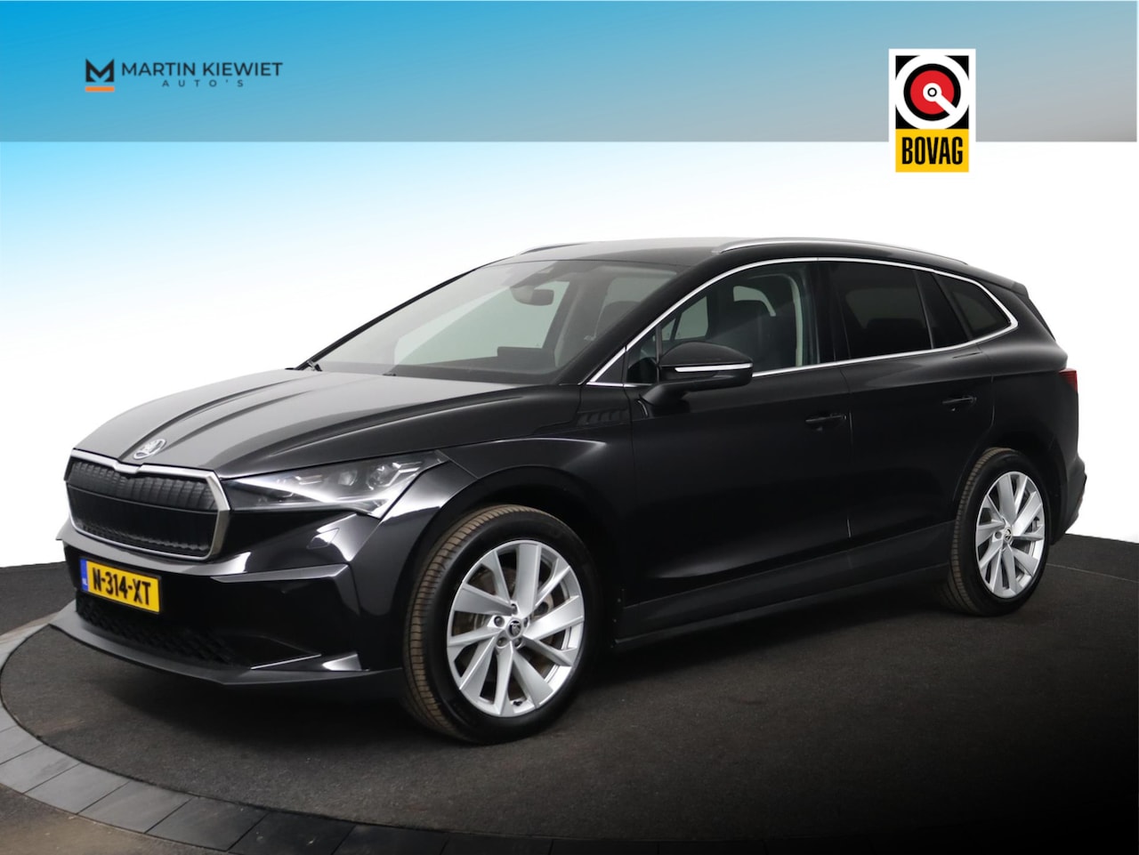 Skoda Enyaq iV - 80 Founders Edition Black|Leer|SOH 93%|Camera|Stoelverwarming - AutoWereld.nl