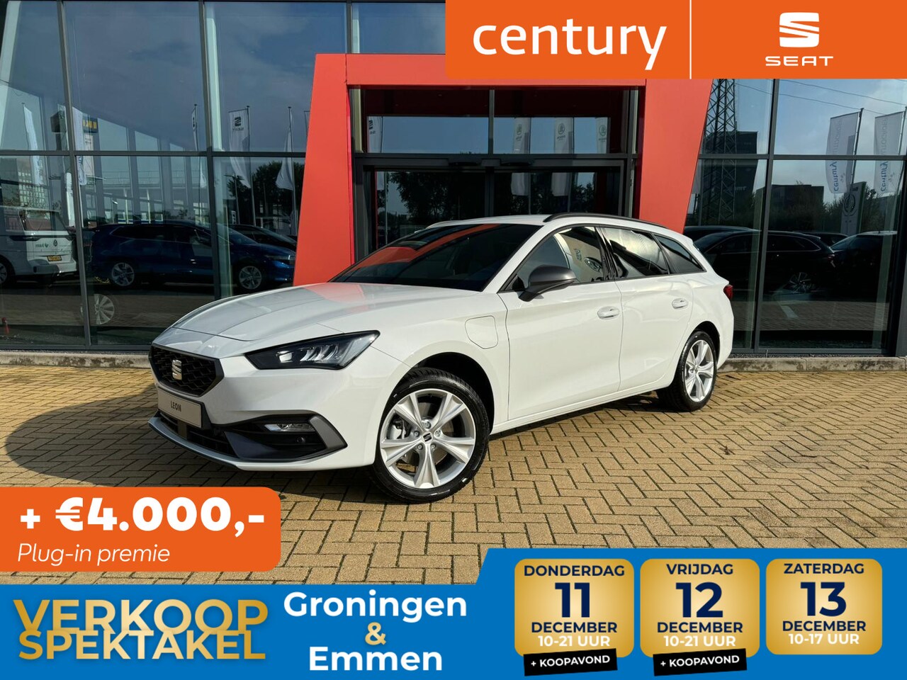 SEAT Leon Sportstourer - FR PHEV First Edition 1.5 TSI eHybrid 150kW / 204p Fiscale waarde: 37830 - AutoWereld.nl