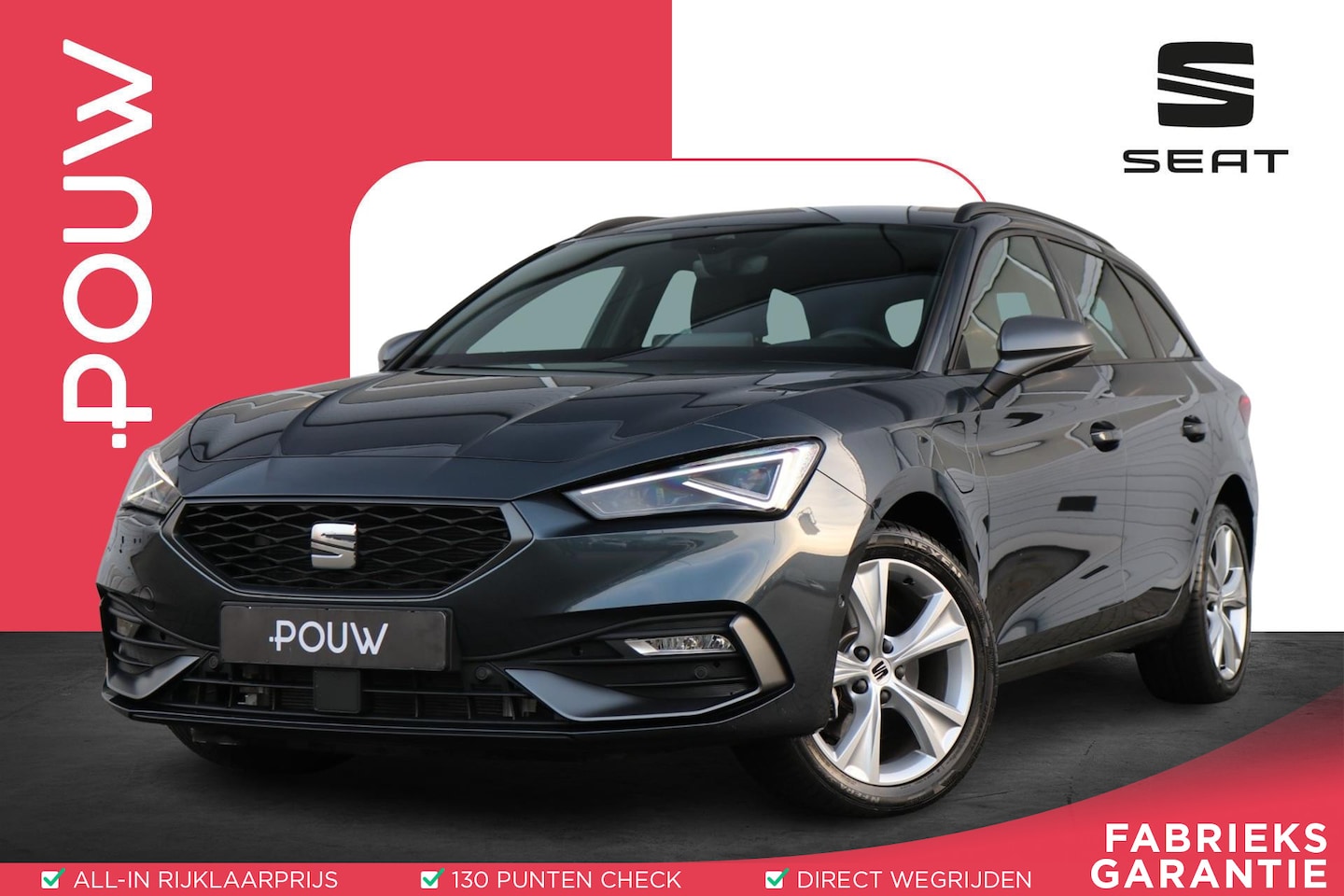 SEAT Leon Sportstourer - 1.5 TSI e-Hybrid 204pk FR Business | SoH 100% | Navigatie | Camera | Adaptieve Cruise | St - AutoWereld.nl