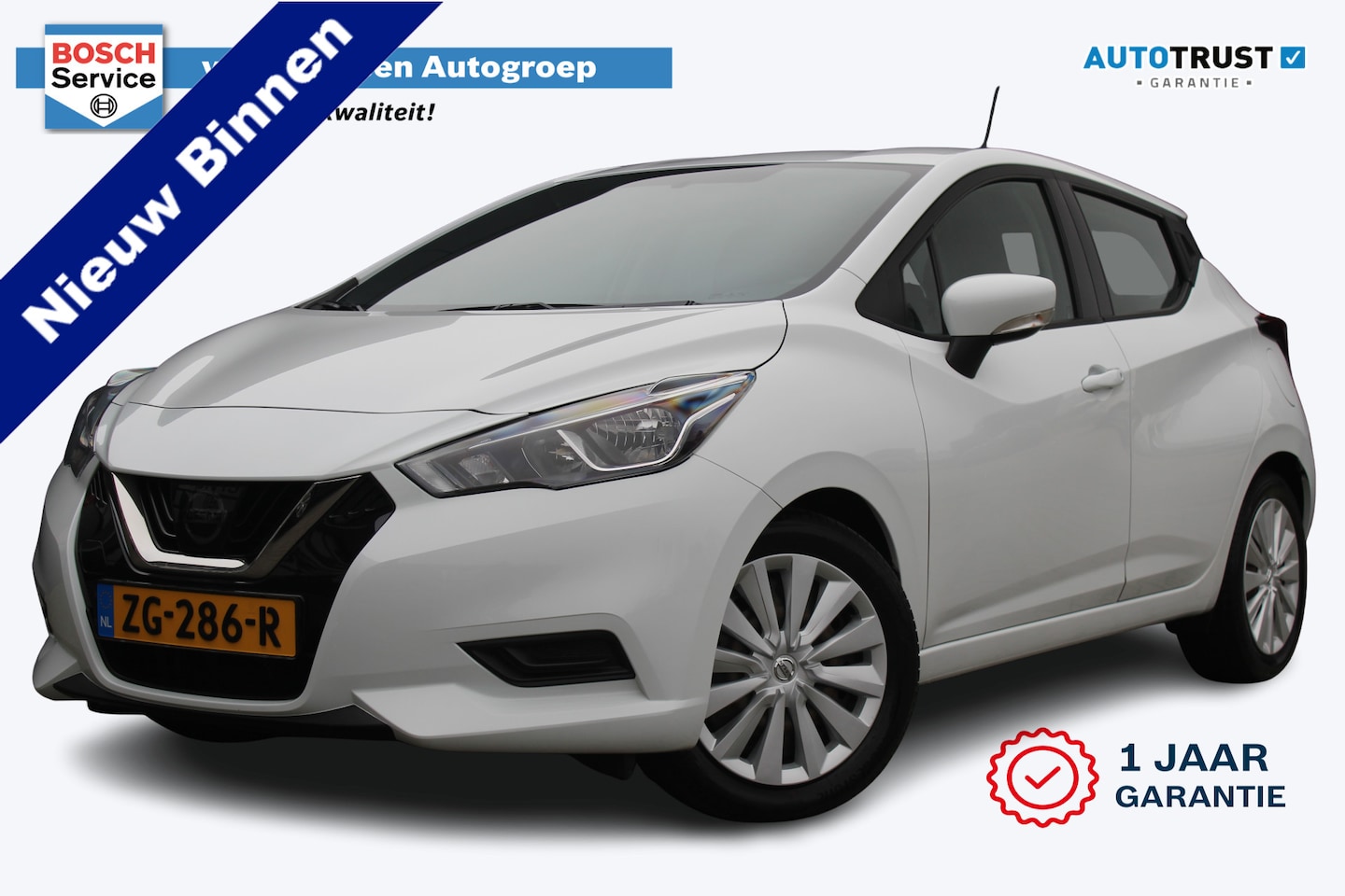 Nissan Micra - 1.0 IG-T Acenta 101PK | Incl. 12 maanden Garantie | Airco | Cruise controle | DAB | Apple - AutoWereld.nl
