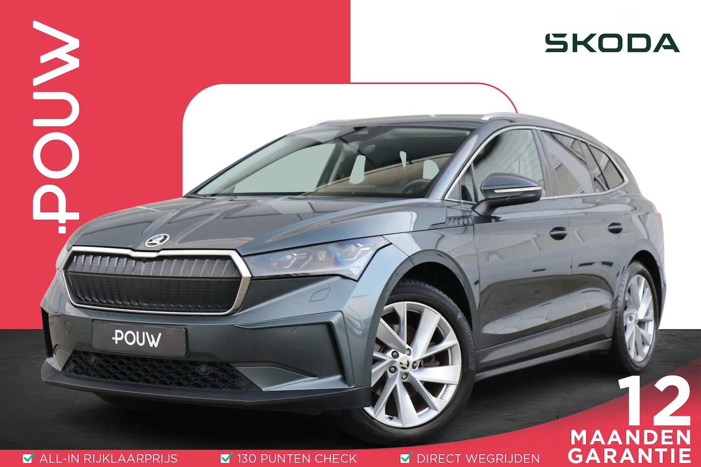 Skoda Enyaq iV - 60 180pk | SoH 93% | Trekhaak | Achteruitrijcamera | Stoelverwarming | Navigatie - AutoWereld.nl