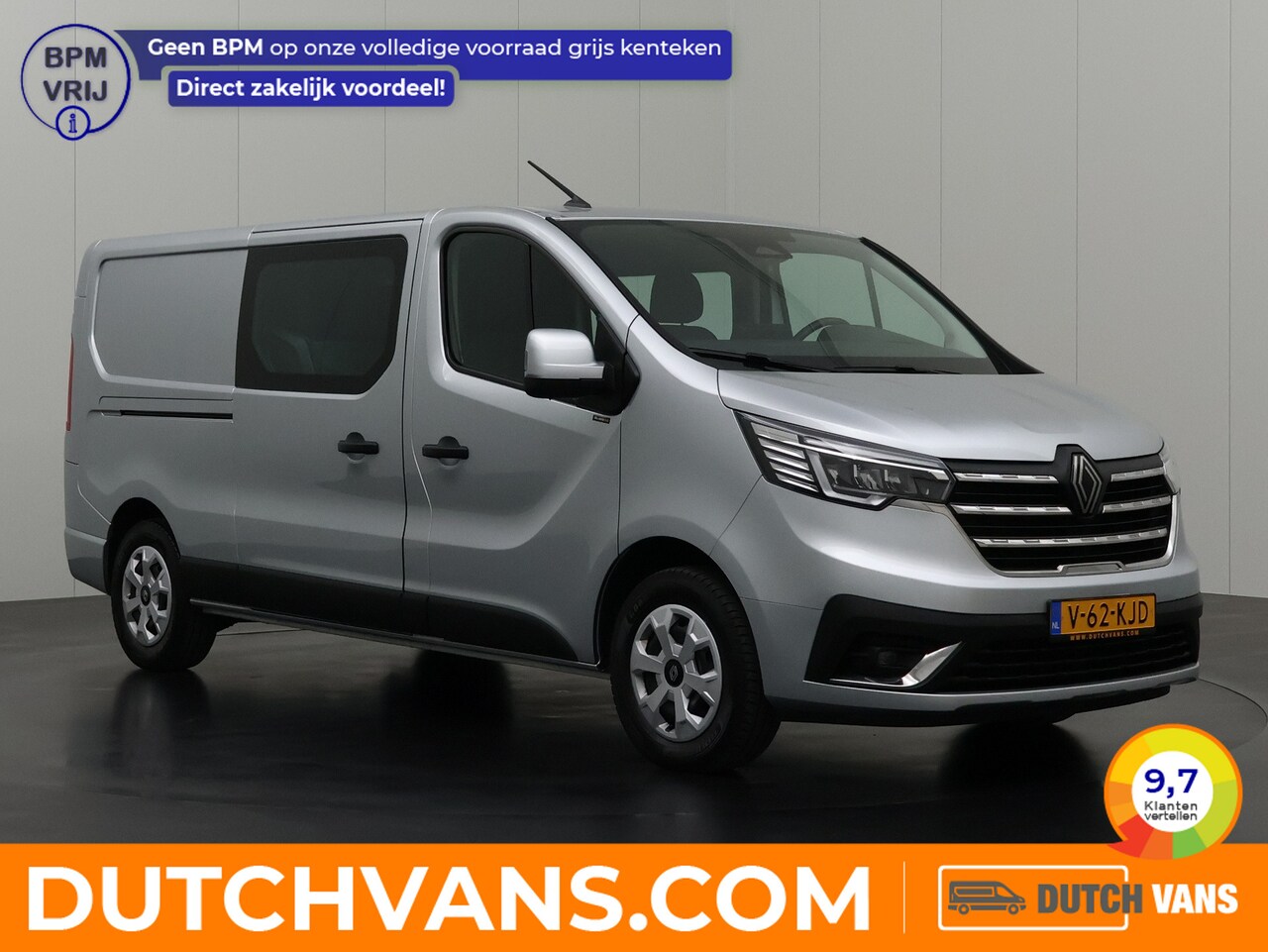 Renault Trafic - 2.0Blue DCi 150PK Lang Dubbele Cabine | Navigatie | Camera | Airco | Cruise - AutoWereld.nl