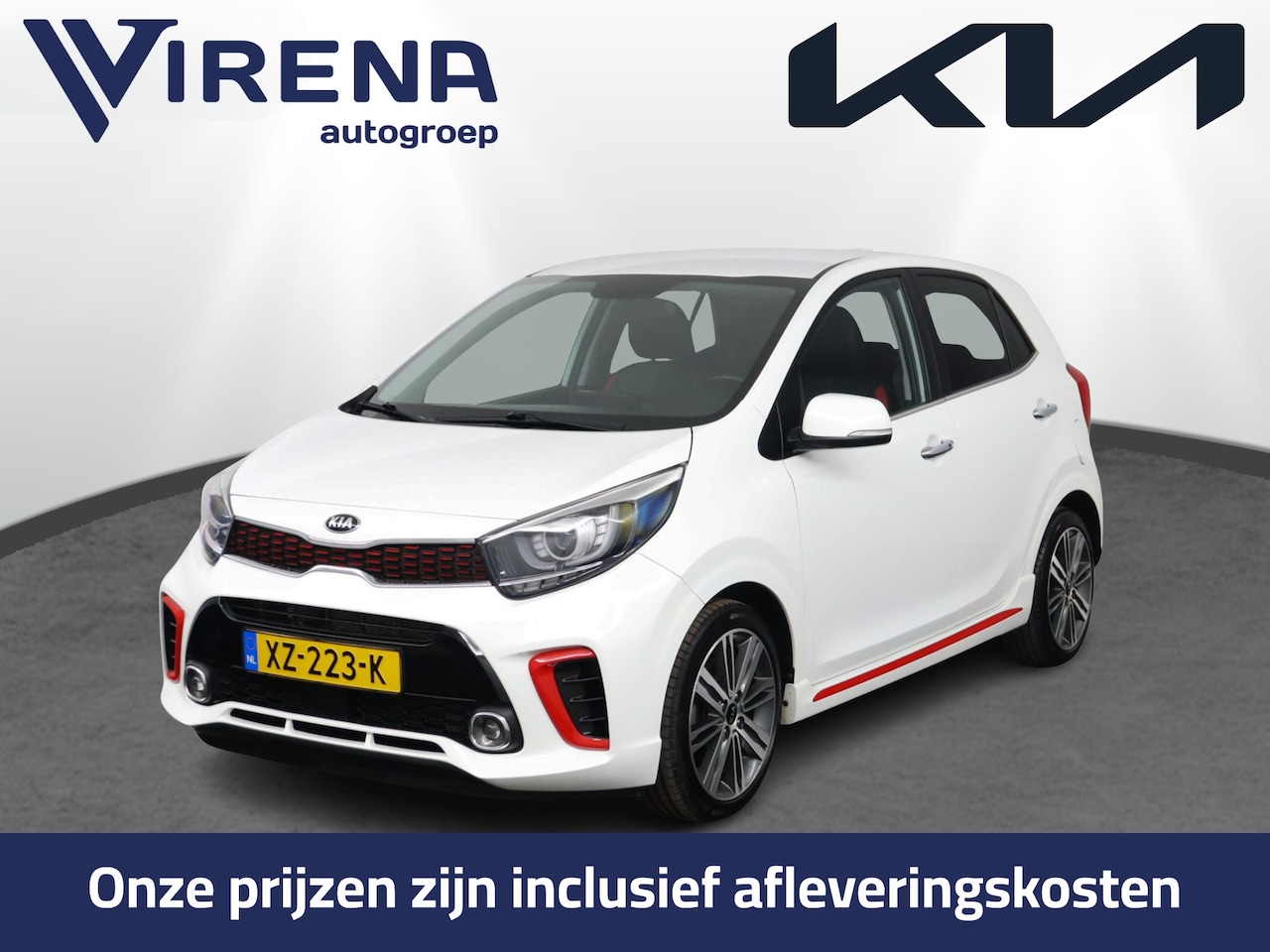 Kia Picanto - 1.0 T-GDI GT-Line 100PK! -  Achteruitrij camera - Stoel en stuurwielverwarming -  Cruise C - AutoWereld.nl