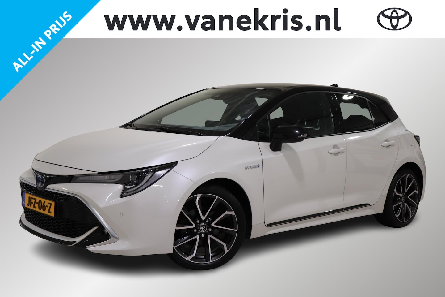 Toyota Corolla - 1.8 Hybrid Executive Bi-Tone Limited, Leder, Parkeersensoren, 18 inch LM velgen! - AutoWereld.nl