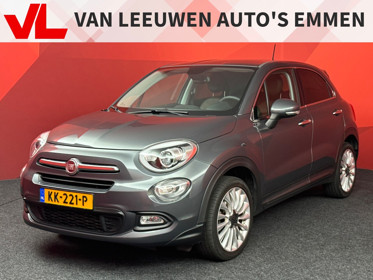 Fiat 500 X - 500X 1.4 Turbo MultiAir Lounge | Cruise | Navi | Leder - AutoWereld.nl