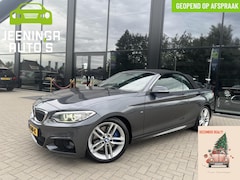 BMW 2-serie Cabrio - 220i M Sport|Clima|Stoelverwarming|Trekhaak|Leer|Navi