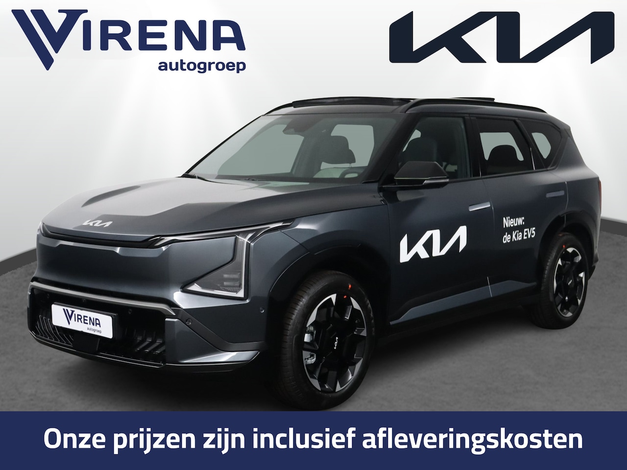 Kia EV5 - GT-PlusLine 81.4 kWh - Panoramadak met schuif-/kantelfunctie - Heads-up display - 19" Inc - AutoWereld.nl