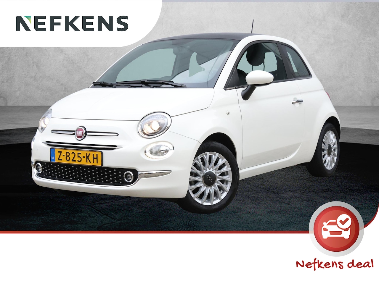 Fiat 500 - 1.0 Hybrid Dolcevita Finale | Glazen dak | Airco | Navigatie | Apple Carplay/Android Auto - AutoWereld.nl