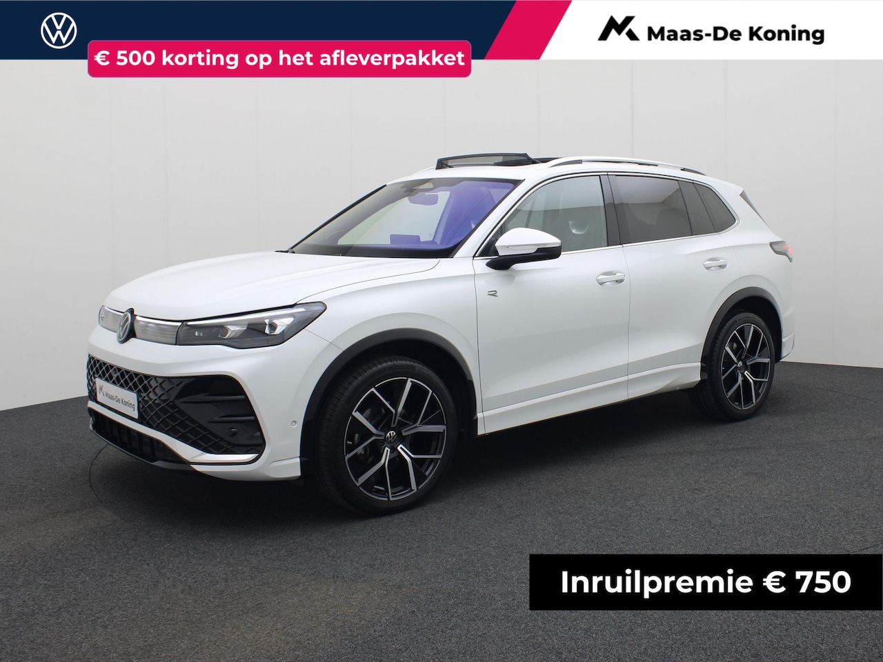 Volkswagen Tiguan - 1.5 eTSI/150PK R-Line DSG · Panoramadak · Trekhaak · 360° Camera + Parkeersensoren · Garan - AutoWereld.nl