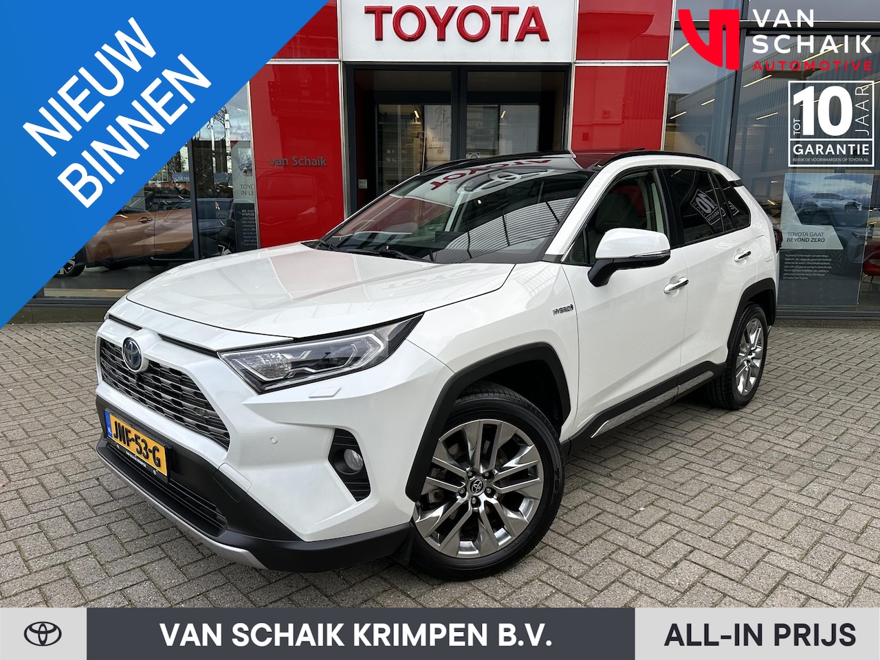 Toyota RAV4 - 2.5 Hybrid AWD Executive Afnb. Trekhaak, Pano, Innovation pack, Duurste uitvoering, Dealer - AutoWereld.nl