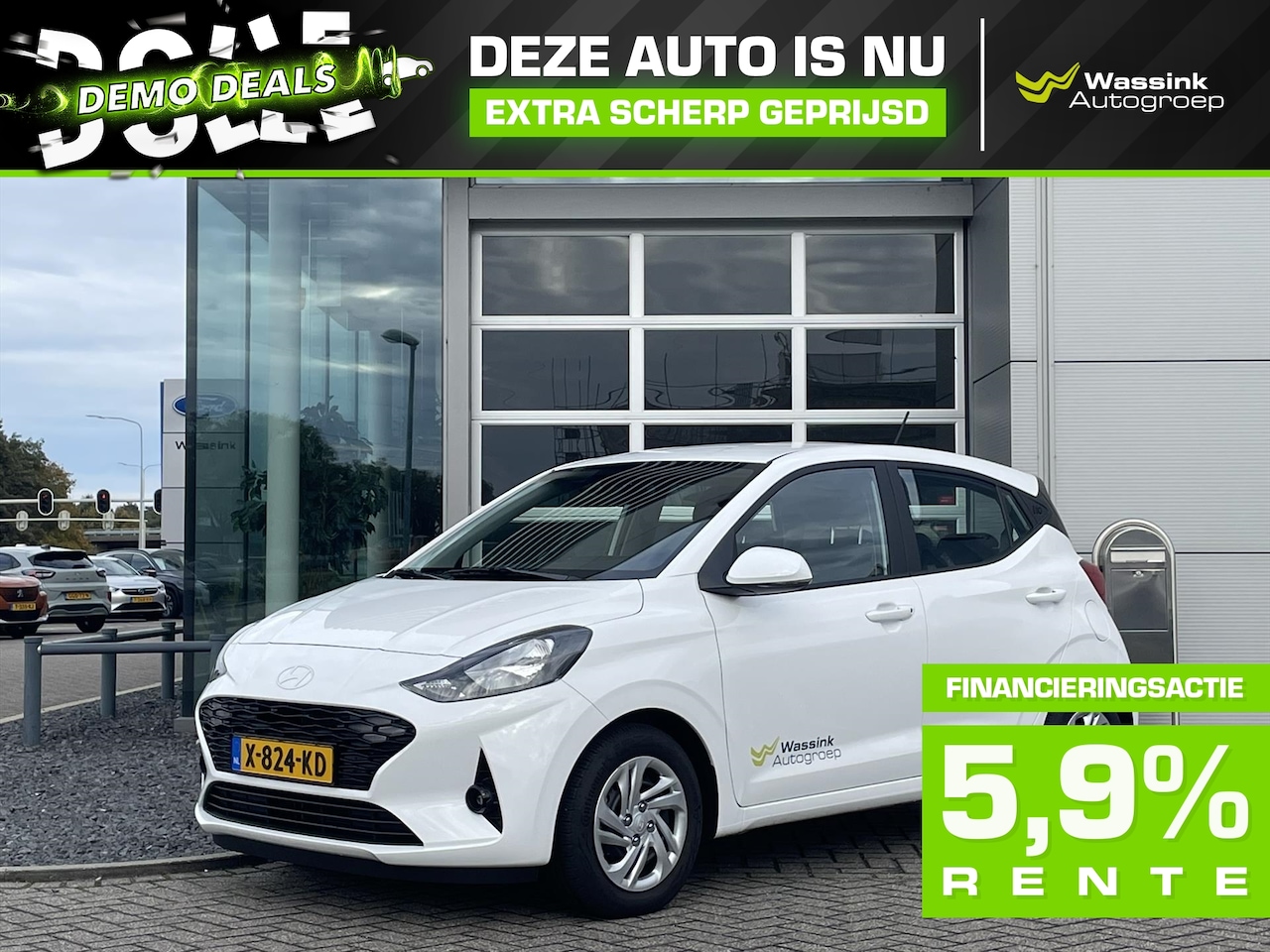 Hyundai i10 - 1.0i 67pk 5-zits Comfort DEMO VOORDEEL| Airco | Apple carplay en Android auto | Bluetooth - AutoWereld.nl
