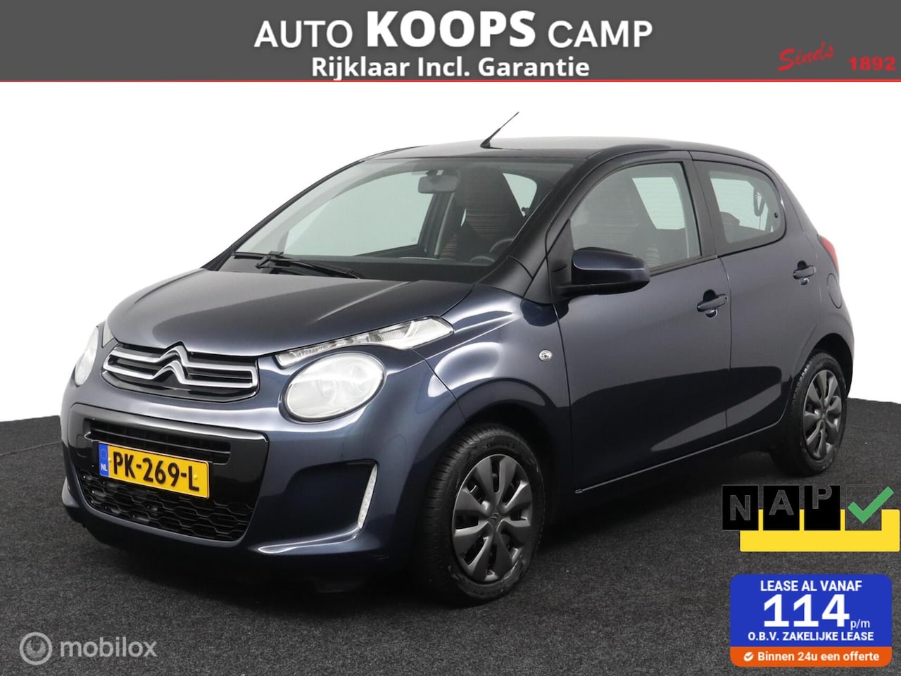 Citroën C1 - 1.0 e-VTi Airscape Feel 5-Deurs | Airco | Cruise | Elektr.pakket | NL Auto | DEALER-STAAT - AutoWereld.nl