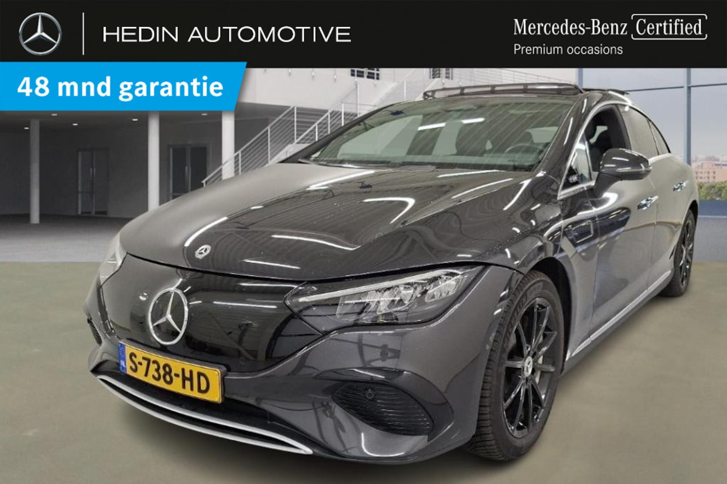 Mercedes-Benz EQE - EQE 300 Business Line | Electric Art Interieur | Panoramadak | Parktronic met camera | LED - AutoWereld.nl