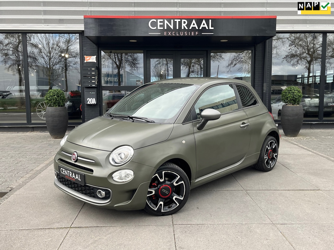 Fiat 500 - TwinAir Turbo Sport 105PK|NL-Auto|Navi|Pdc|Cruise Control|Airco|Bluetooth|DAB - AutoWereld.nl
