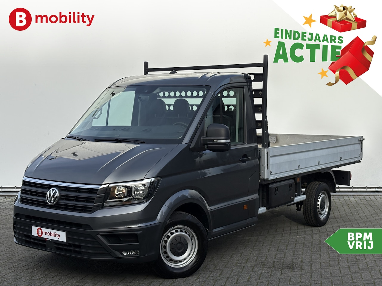 Volkswagen Crafter - 35 2.0 TDI Automaat L3 Laadbak Highline Pick-Up Trekhaak 3000kg | Apple CarPlay | Achterui - AutoWereld.nl