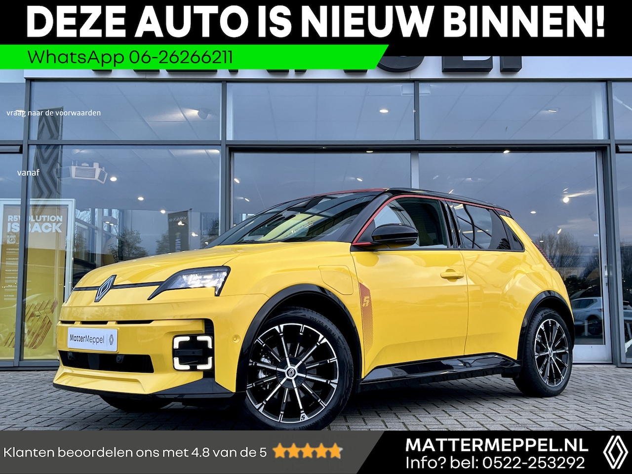 Renault 5 - Comfort Range Iconic Cinq 52 kWh Harman Kardon | Pack Safety | Pack Advanced Driving | Sto - AutoWereld.nl