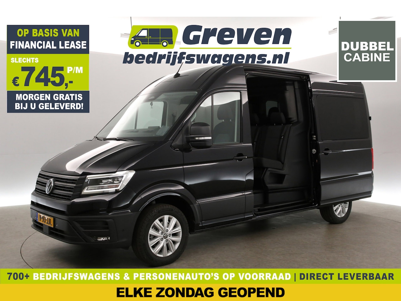 Volkswagen Crafter - 2.0 TDI DSG HIGHLINE EXCLUSIVE L3H3 | DC | FACELIFT MODEL | BPM VRIJ | Virtual | 2xSchuifd - AutoWereld.nl