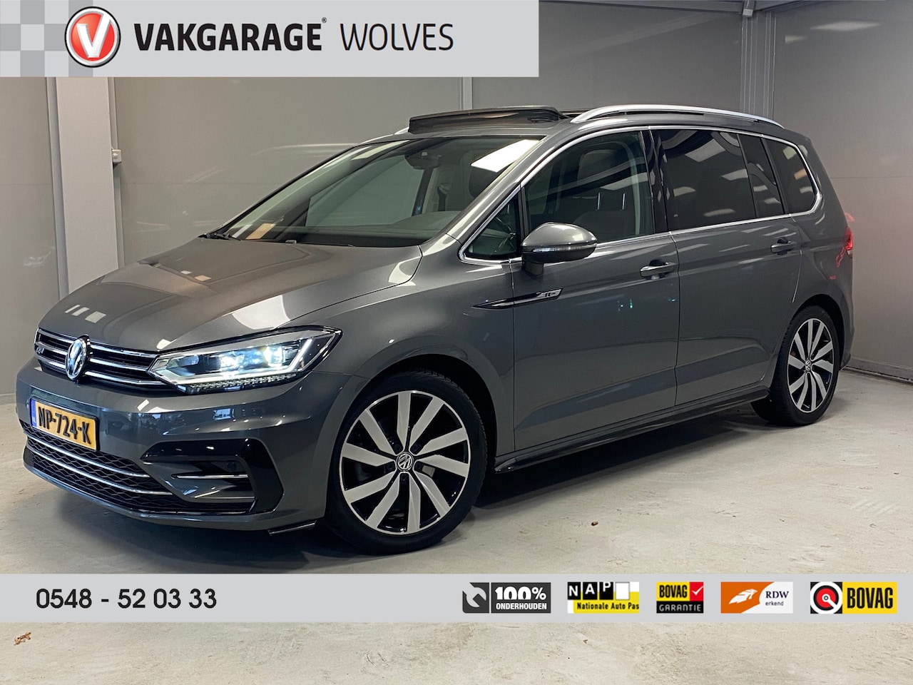 Volkswagen Touran - 1.4 TSI Highline 7p | PANODAK | R-LINE | 1e eigenaar | CAMERA | - AutoWereld.nl