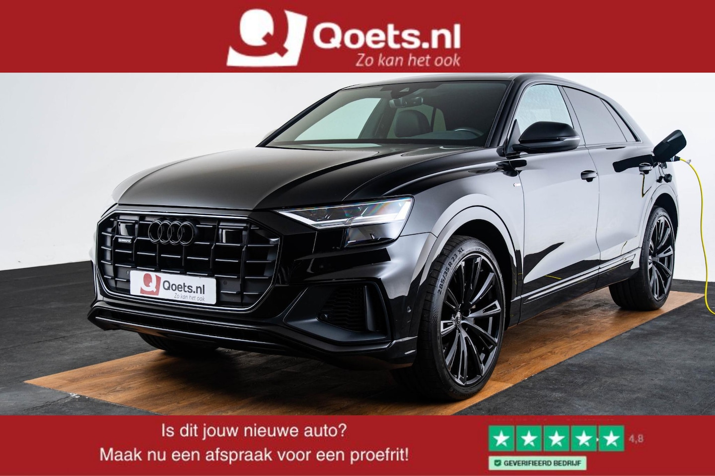 Audi Q8 - 55 TFSI e quattro Pro Line S Panoramadak - Privacy glas - Sportstoelen - Elektrisch verwar - AutoWereld.nl