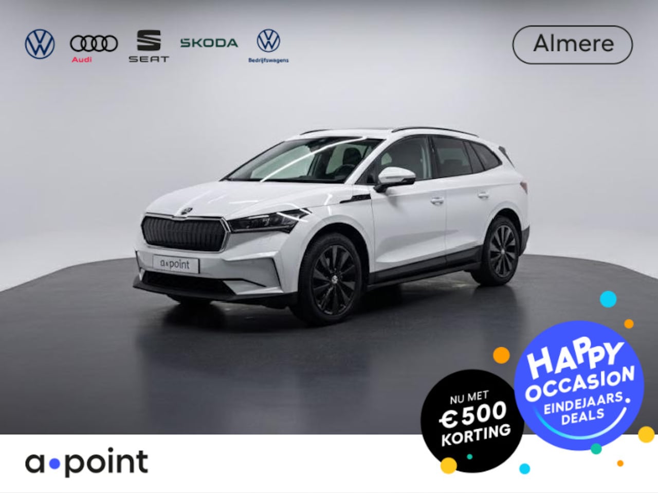 Skoda Enyaq iV - 60 180 pk | SOH 93% | Navigatie | Parkeersensoren | Achteruitrijcamera | LED koplampen | L - AutoWereld.nl
