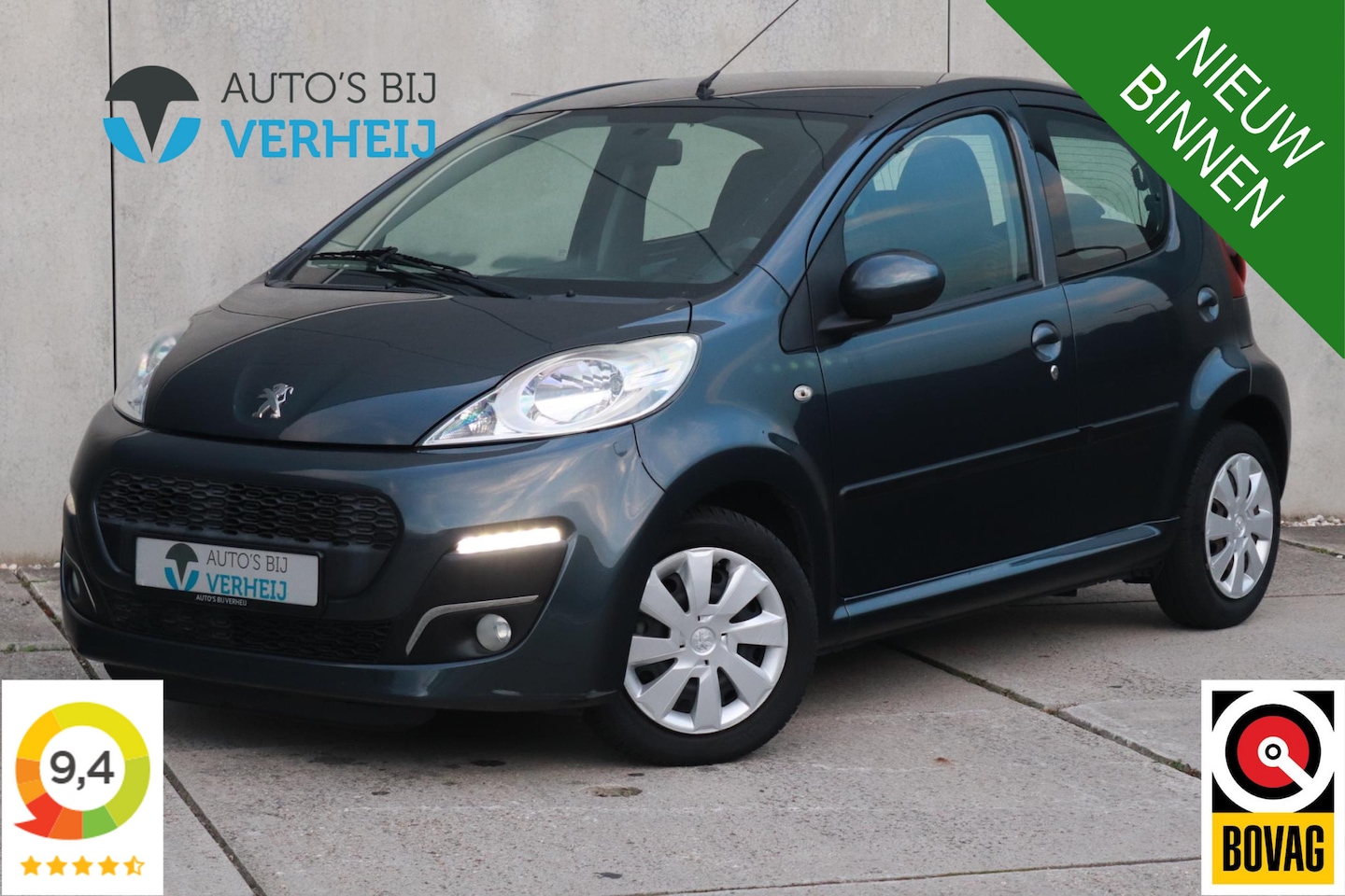 Peugeot 107 - 1.0 Active / 5-DRS / AIRCO / LED / ELEKTR RAMEN - AutoWereld.nl