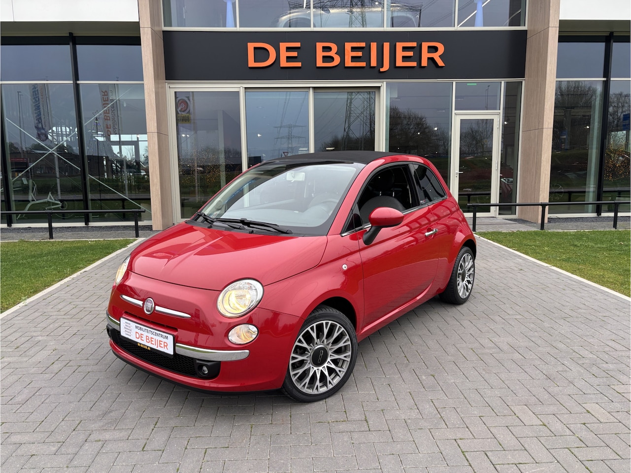 Fiat 500 C - 0.9 TwinAir Turbo Lounge Cabrio l Airco l halfleren bekleding - AutoWereld.nl