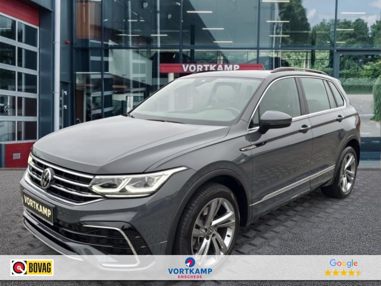 Volkswagen Tiguan - 2.0 TSI DSG R-LINE 4MOTION PANO.DAK/CAMRA/NAVI/ACC/STOEL+STUURVERW. - AutoWereld.nl