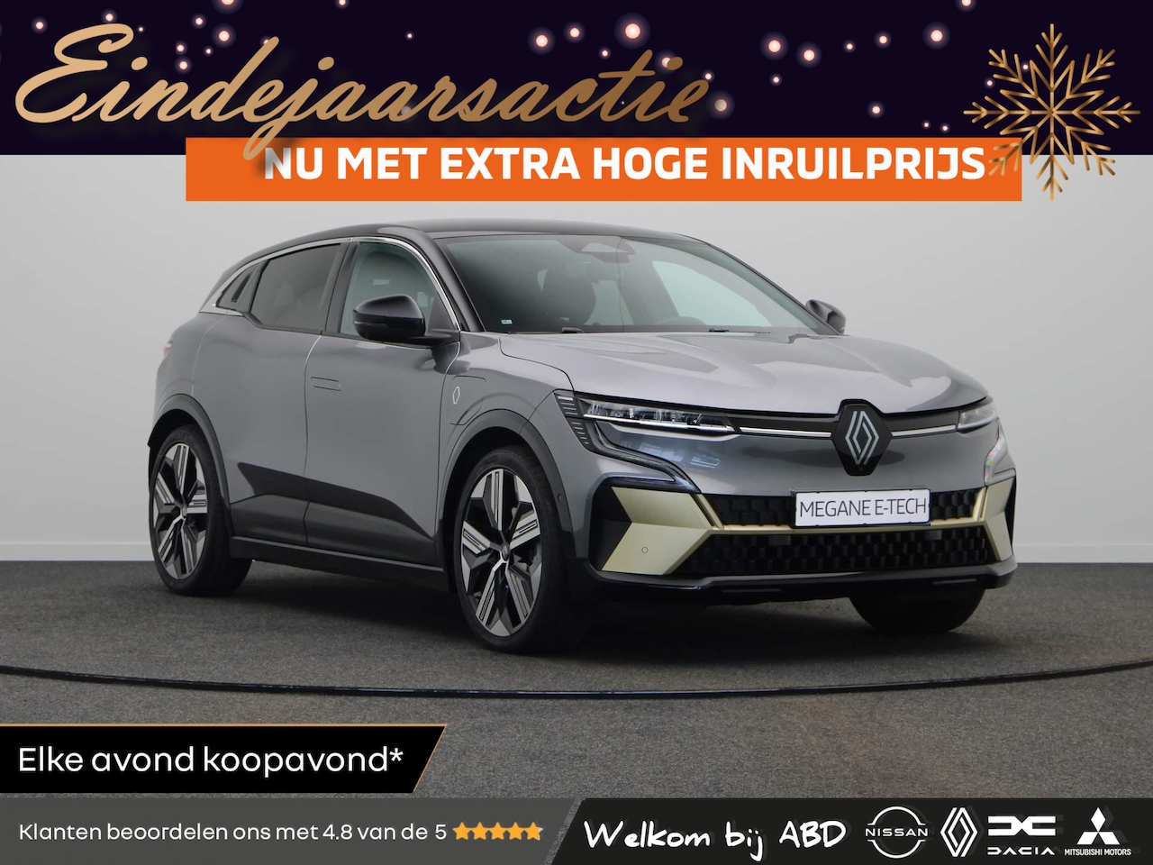 Renault Mégane E-Tech - comfort range iconic 60 kWh | Active driver assist | Blind spot warning | Smart rear view - AutoWereld.nl