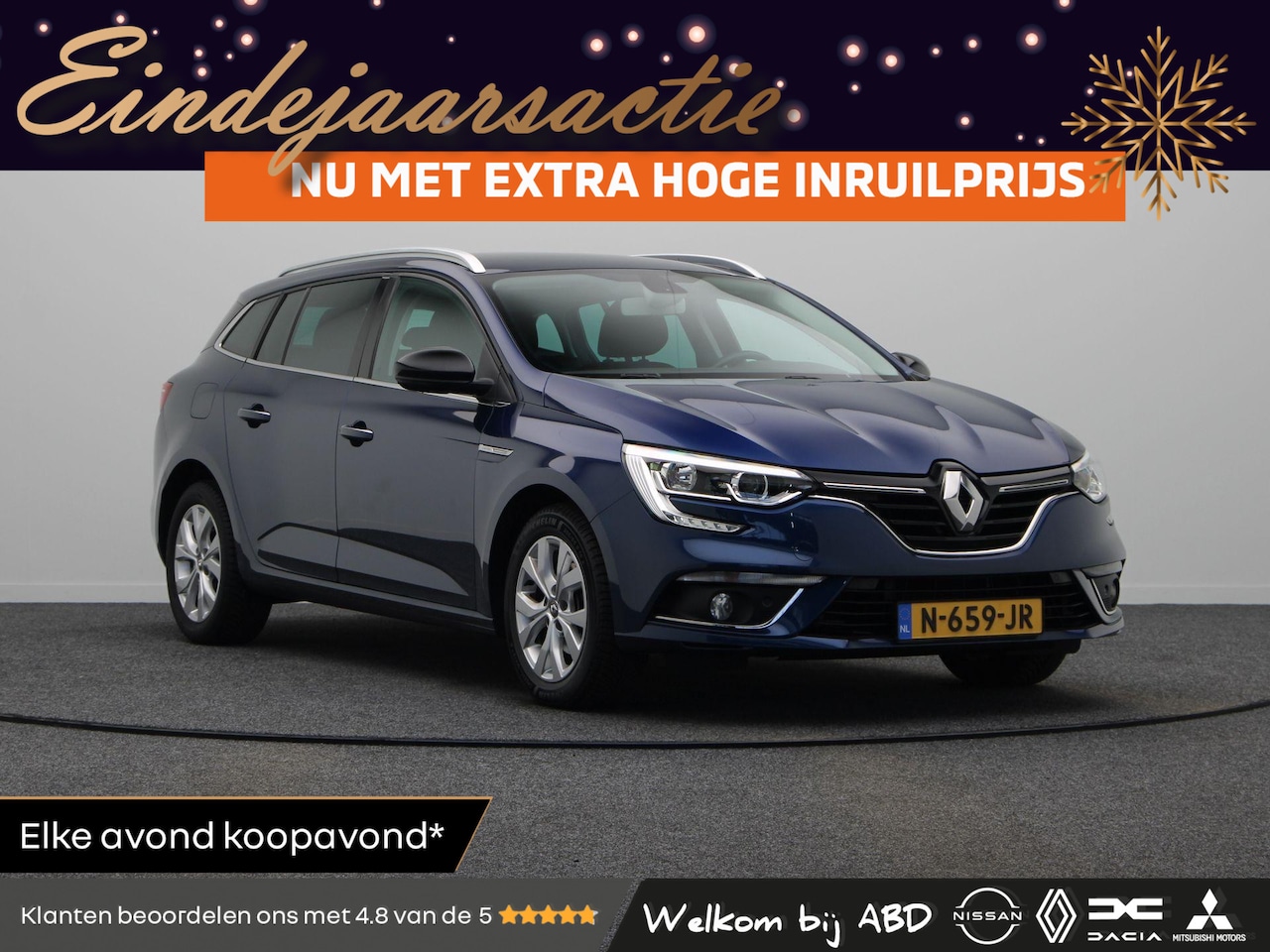 Renault Mégane Estate - TCe 140pk Limited | Stoelverwarming | 1700kg geremd | Dealer onderhouden | Navigatie | - AutoWereld.nl
