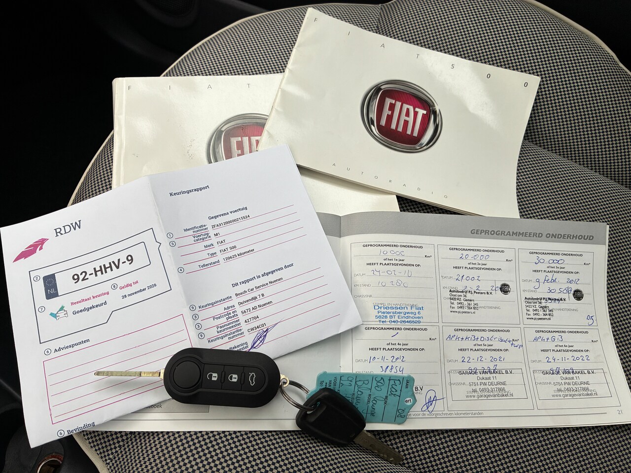 Fiat 500 - 1.2 Lounge Airco, Nieuwe Distributie/Banden/Uitlaat