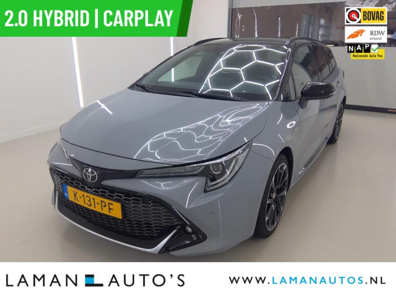 Toyota Corolla Touring Sports - 2.0 Hybrid 184pk Business GR-Sport | JBL 18" LMV CarPlay Halfleder ECC ACC LED Camera Meta - AutoWereld.nl