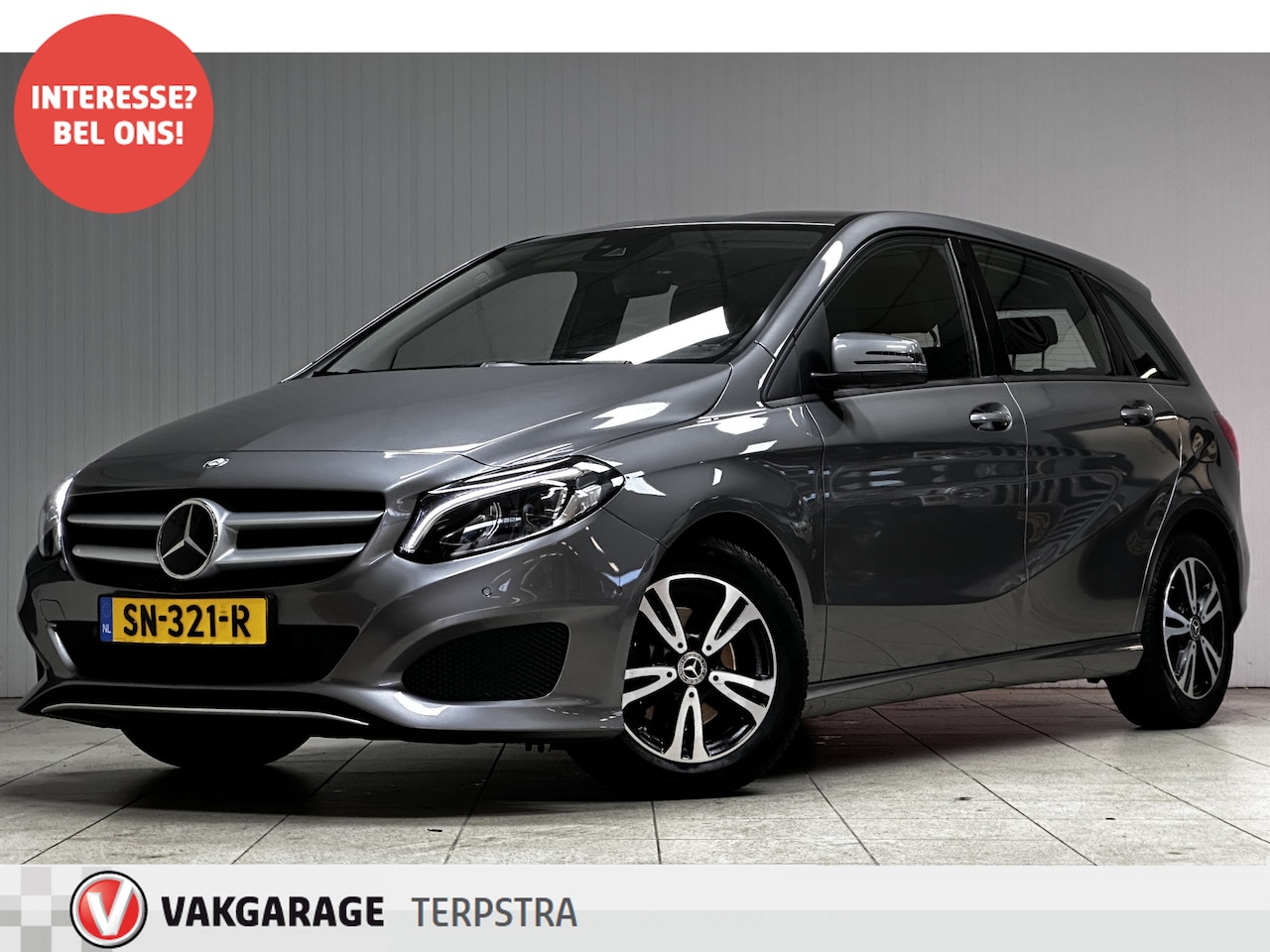 Mercedes-Benz B-klasse - 180 Prestige/ Automaat!/ LED Koplampen/ Stoelverw./ Camera/ Flippers/ Keyless/ LEDER/ 16'' - AutoWereld.nl