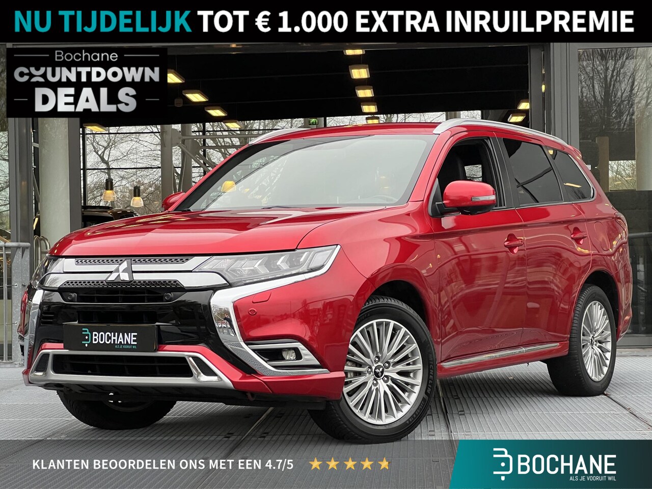 Mitsubishi Outlander - 2.4 PHEV Instyle | Leder | Navigatie | 360 camera - AutoWereld.nl