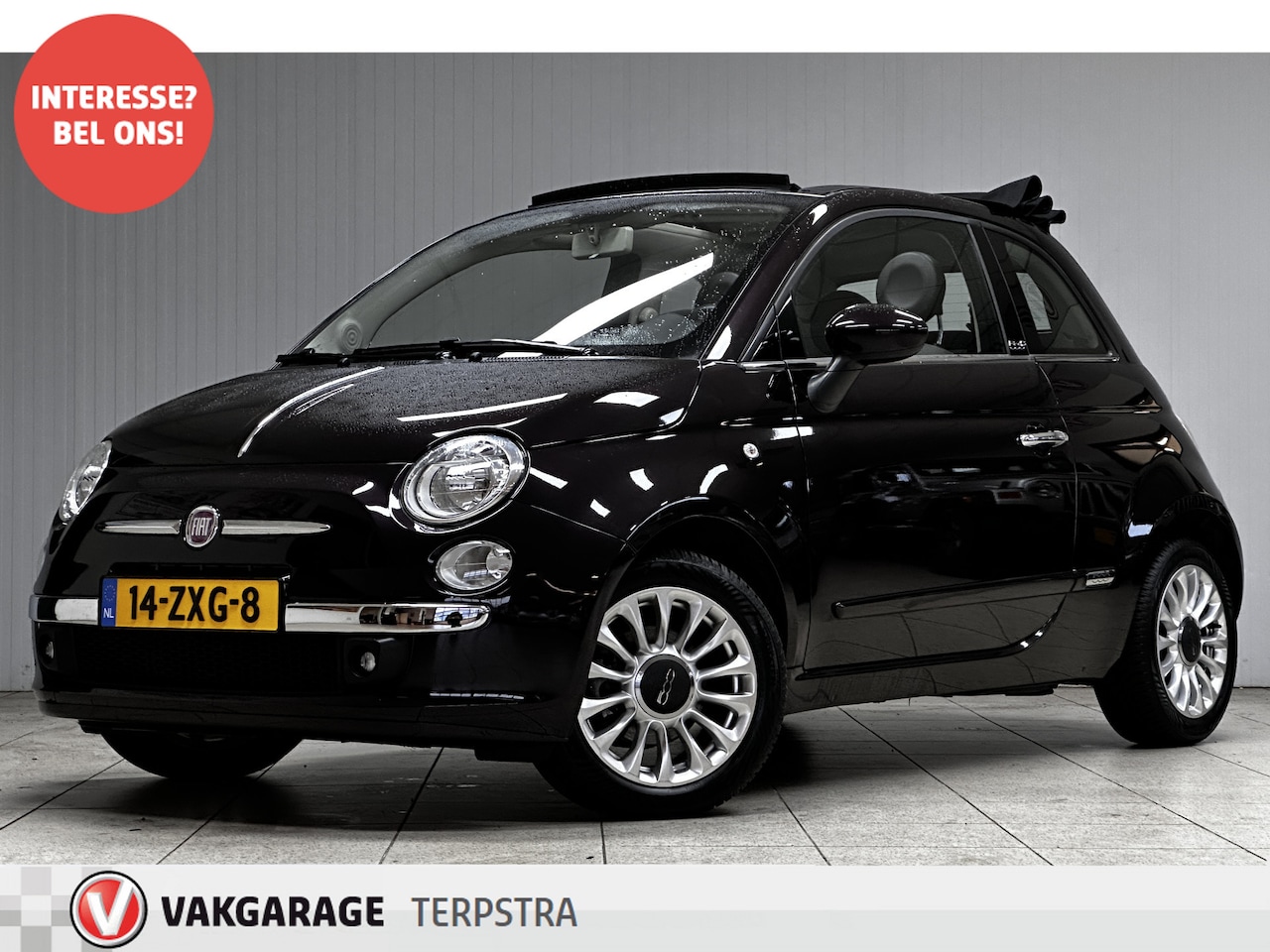 Fiat 500 C - 0.9 TwinAir Lounge/ Cabrio!/ 15''LMV/ Airco!/ Half-LEDER/ Elek.Pakket/ Isofix/ Metallic La - AutoWereld.nl