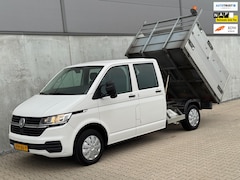 Volkswagen Transporter - 2.0 TDI L2H1 Pick Up Kipper 6pers Airco NAVI Camera Trekhaak